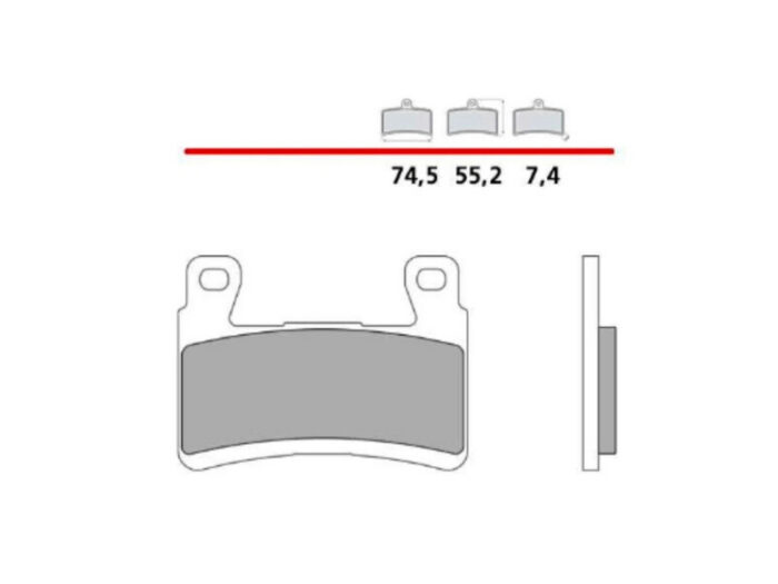 Brembo Z04-107A48617 remblokken
