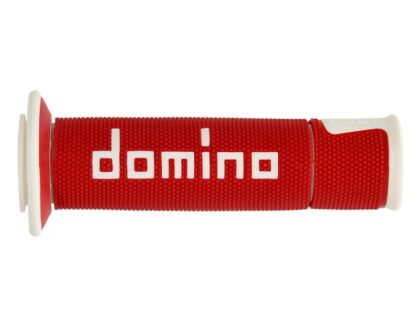 Domino A450 handvatten rood-wit, hoofdkleur eerst.