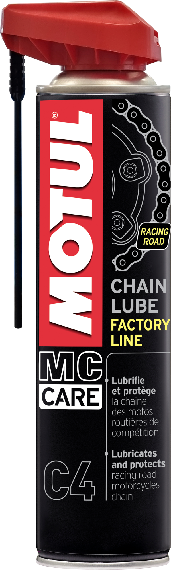 MOTUL MC Care C4 Factory Line Kettingspray 400 ml MOTUL MC Care C4 Chain Lube Factory Line kettingspray, spuitbus 400 ml