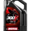 Motul 300V 10W50 4L Motul 300V 10W50 4L Factory Line Road Racing 4T motorolie, losse verpakking van 4 liter.