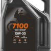 Motul 7100 10W30 4L synthetische motorolie, losse verpakking van 4 liter.