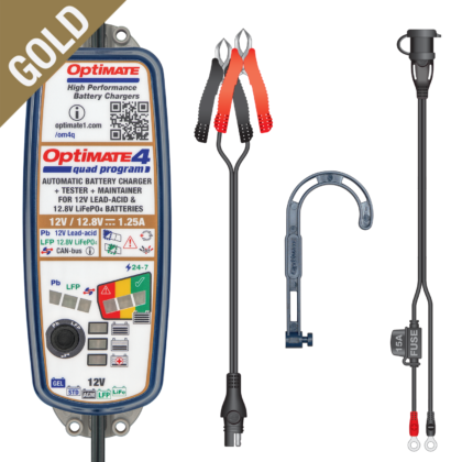 OptiMate 4 Quad Program Gold - 12V/12,8V / 1,25A