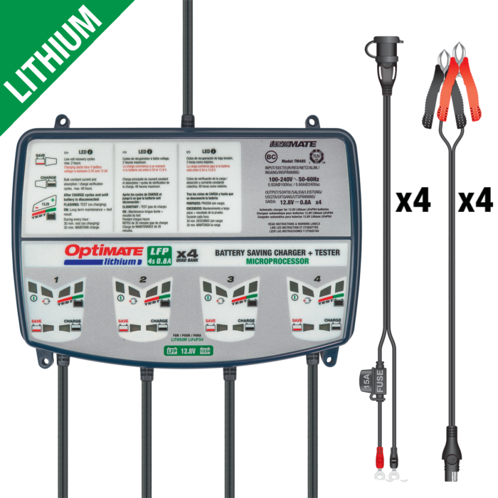 OptiMate Lithium x4 - 12,8V / 4 x 0,8A