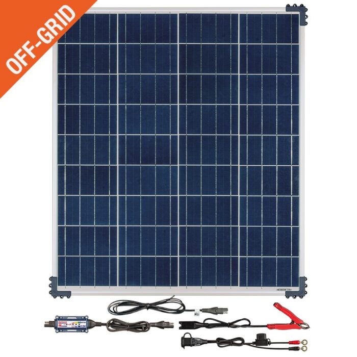 OptiMate Solar 7A met 80W-zonnepaneel OptiMate Solar 7A met 80W-zonnepaneel