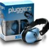 Blauwe Pluggerz Uni-Fit gehoorkap voor kinderen.