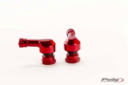 Puig haakse ventielen 8,3 mm Rood