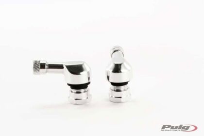 Puig haakse ventielen 8,3 mm Zilver