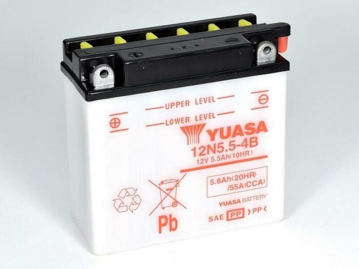 Yuasa 12N5.5-4B batterij