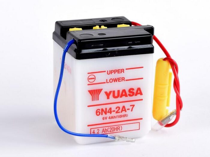 Yuasa 6N4-2A-7 batterij 1080797 Yuasa 6N4-2A-7 batterij