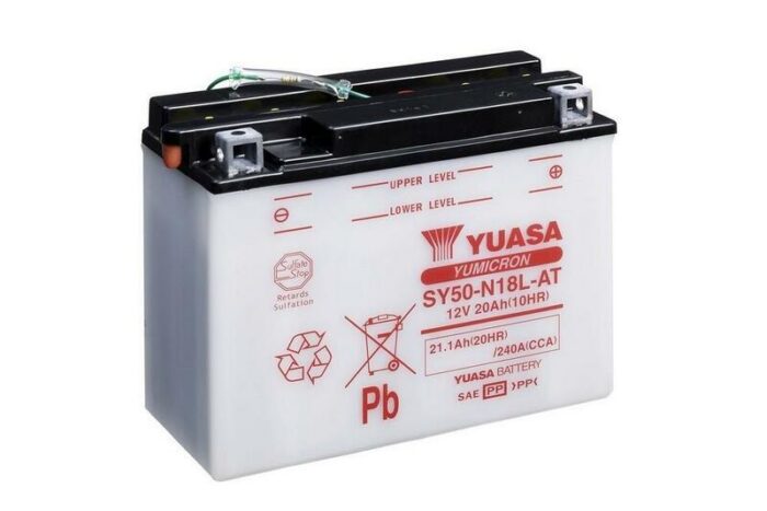 Yuasa SY50-N18LAT batterij 1080805 Yuasa SY50-N18L-AT batterij
