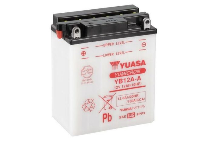 Yuasa YB12A-A batterij 1080815 Yuasa YB12A-A batterij