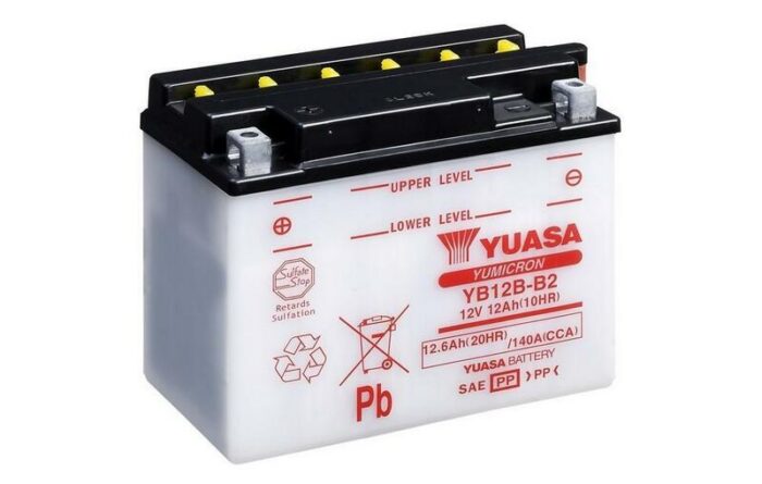 Yuasa YB12B-B2 batterij 1080772 Yuasa YB12B-B2 batterij