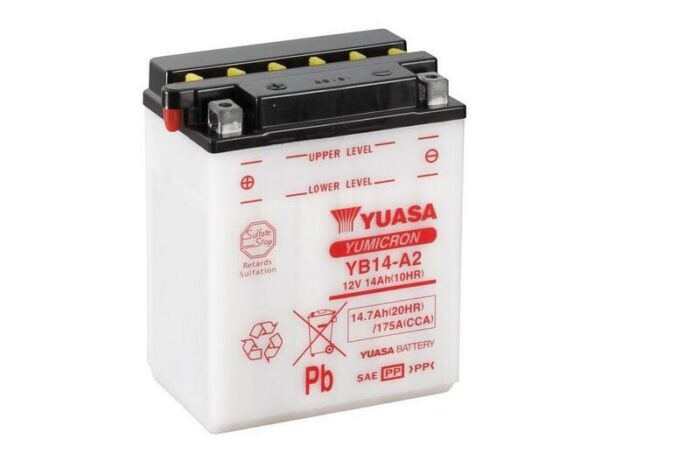 Yuasa YB14-A2 batterij 1080820 Yuasa YB14-A2 batterij