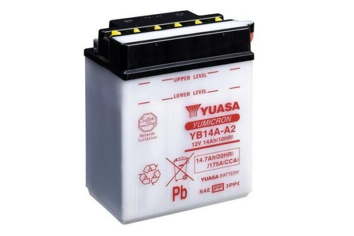 Yuasa YB14A-A2 batterij 1080821 Yuasa YB14A-A2 batterij