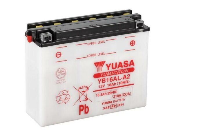 Yuasa YB16AL-A2 batterij 1080826 Yuasa YB16AL-A2 batterij
