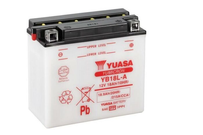 Yuasa YB18L-A batterij 1080833 Yuasa YB18L-A batterij