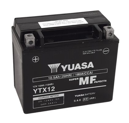 Yuasa YTX12 FA batterij
