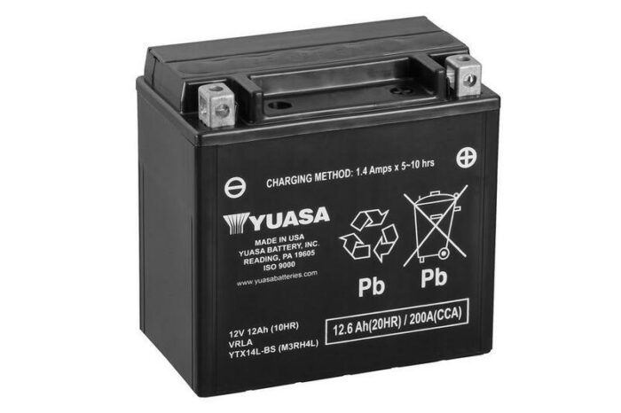 Yuasa YTX14L-BS batterij 1080856 Yuasa YTX14L-BS batterij