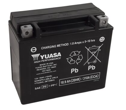 Yuasa YTX20HL FA batterij
